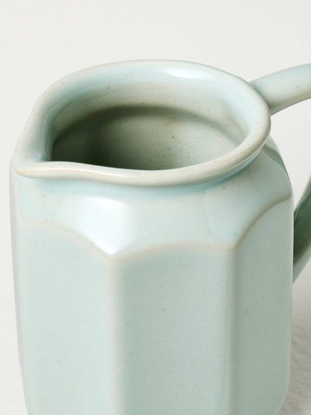New 8 fl oz Stoneware Beverage Pitcher Peace Blue - Hearth & Hand™ with Magnolia - Picture 3 of 4